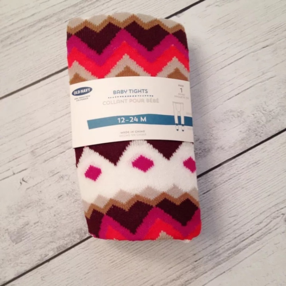 Printed Tights For Baby - Size 12-24 M